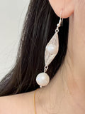 Artisan’s Grace Handcrafted Wire-Wrapped Freshwater Pearl Drop Earrings