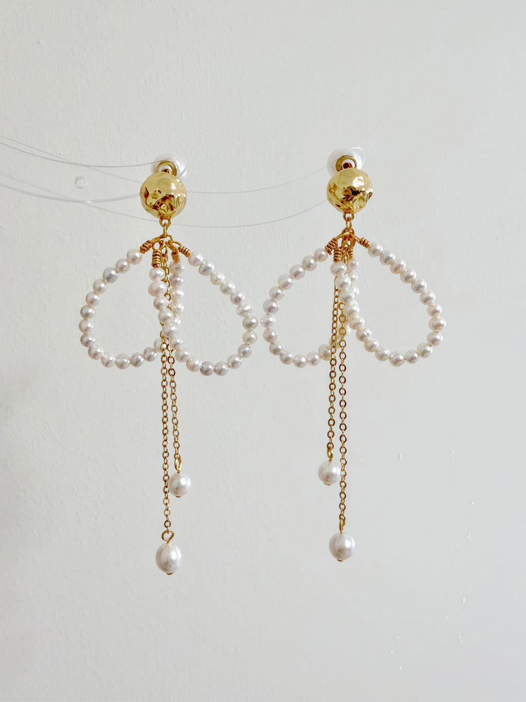 Ophelia’s Whisper | Artisan Handmade Natural Pearl Long Tassel Earrings