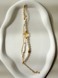 Golden Hour Glow | Sunlit Citrine & Pearl Layered Bracelet